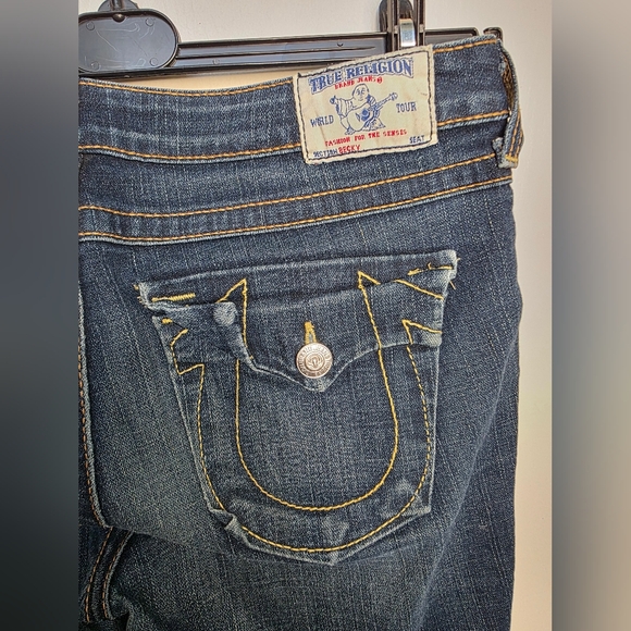 *2 For $40* Vintage True Religion Becky Big T Low Rise Bootcut Jeans - Picture 3 of 14
